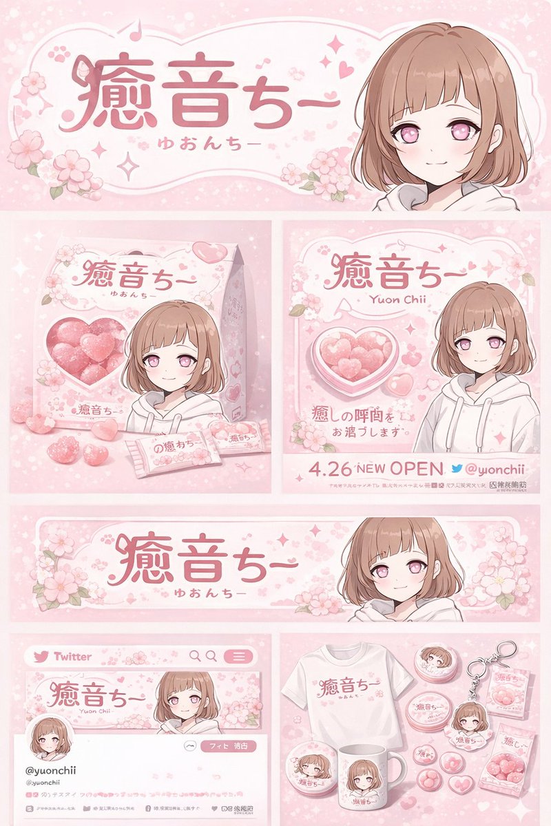 动漫角色品牌识别与周边展示板