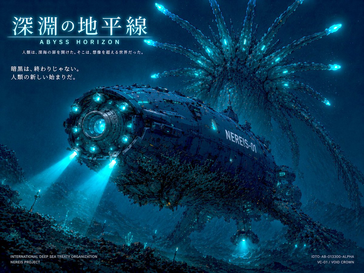 科幻深海潜艇海报